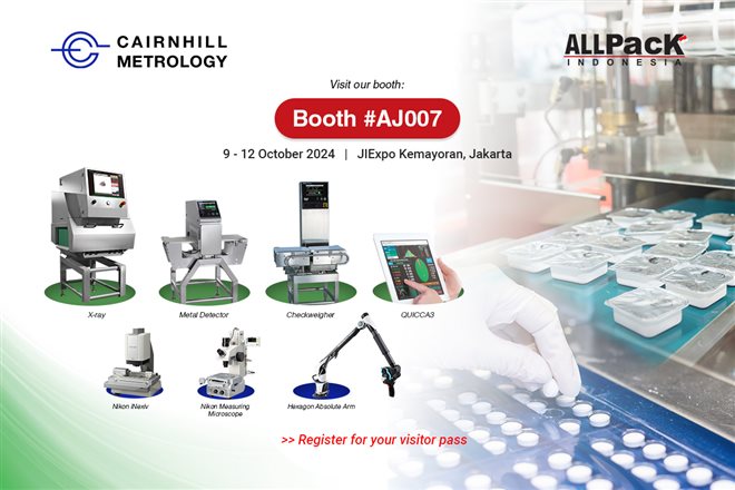 Cairnhill Metrology @ ALLPaCK Indonesia 2024 Booth AJ007